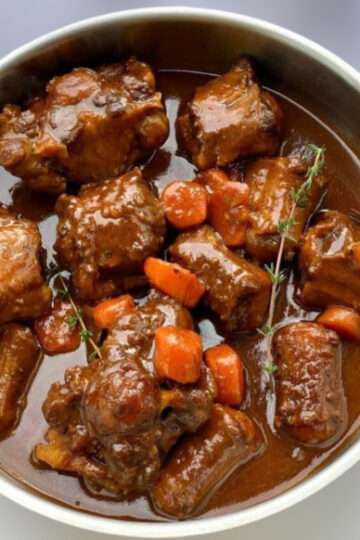 stewed oxtail