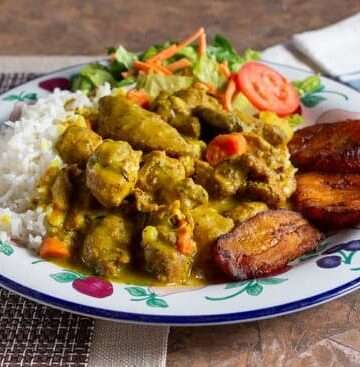 Caribbean lamb curry