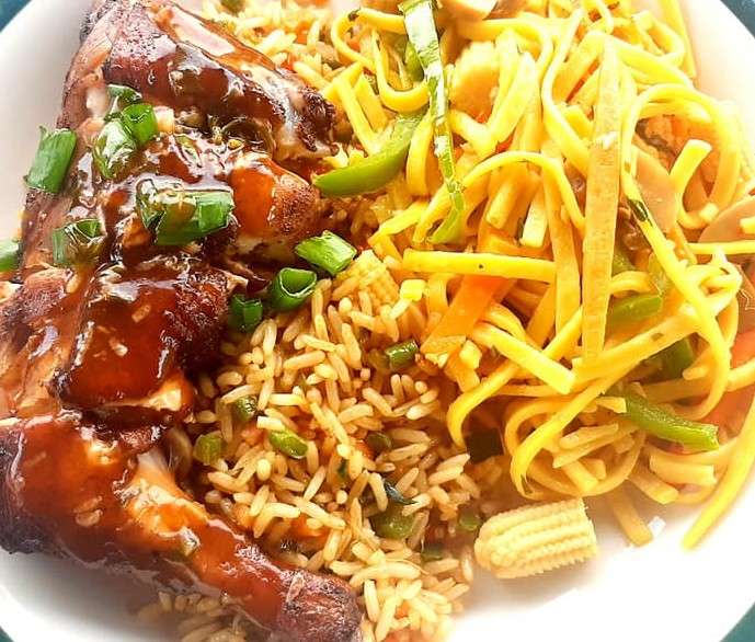 caribbean chow mein