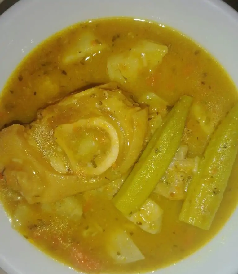 cow heel or bull foot soup