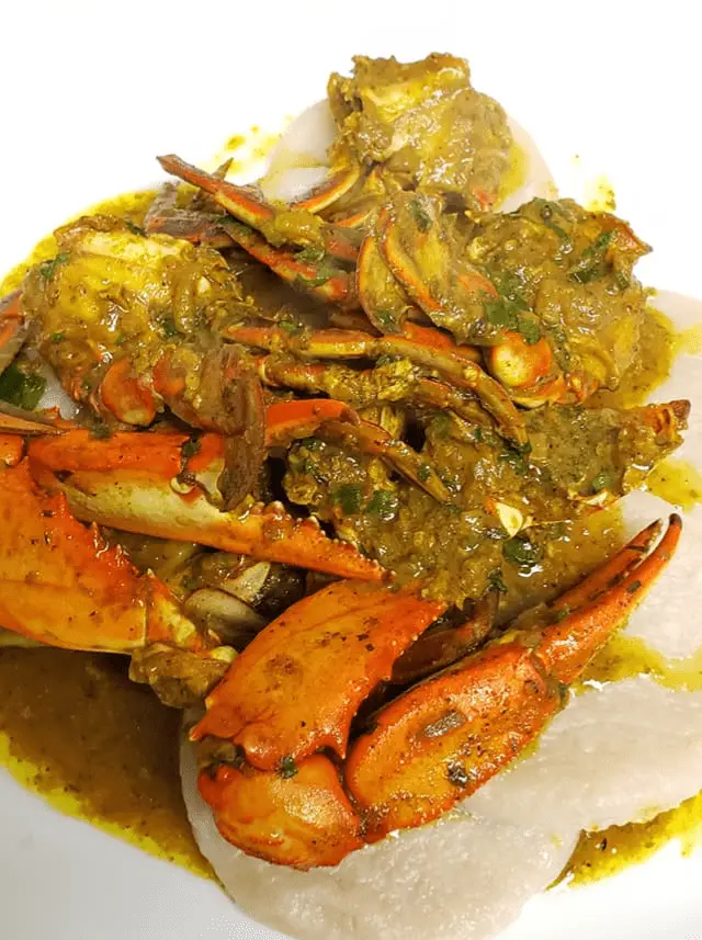 curry crab and dumpling