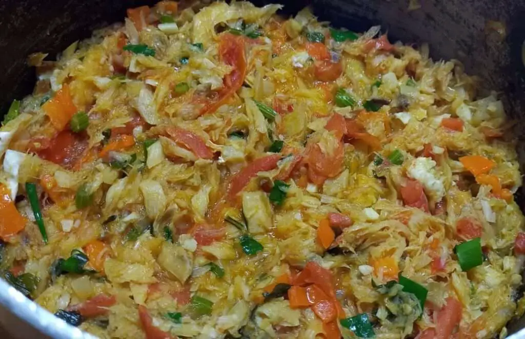 stew salt fish