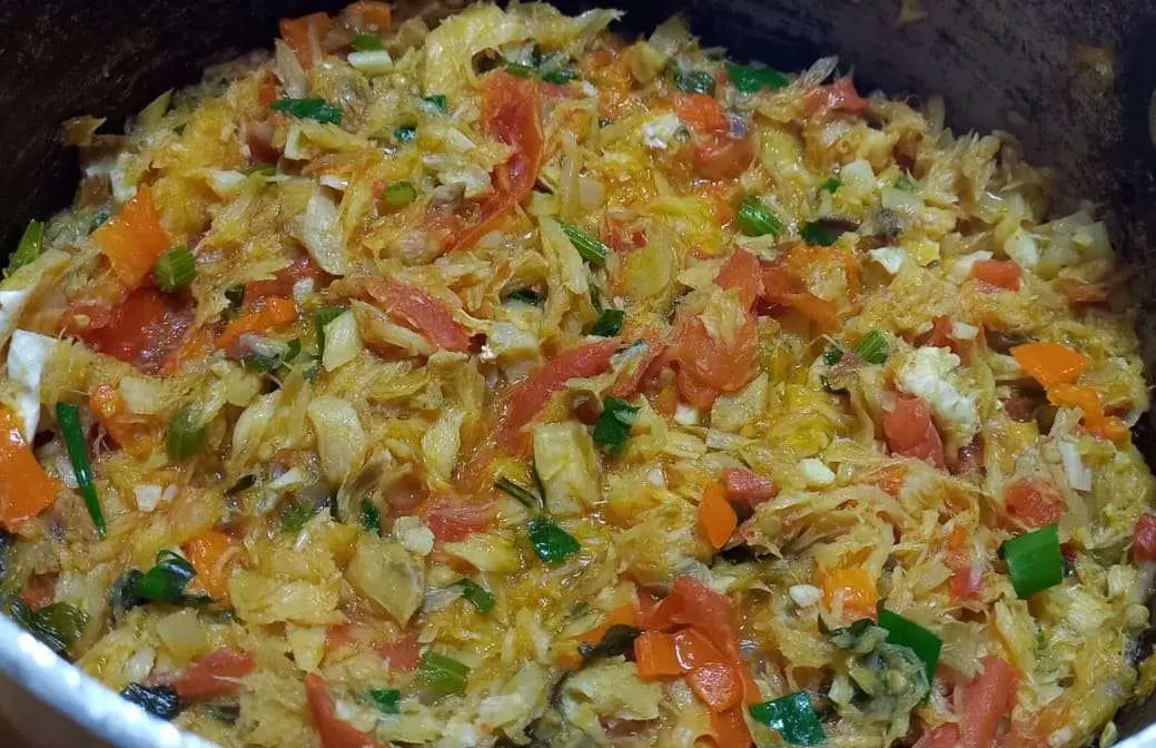 stew salt fish