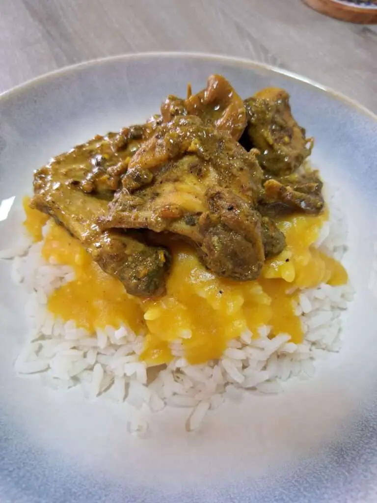 Dhal and rice
