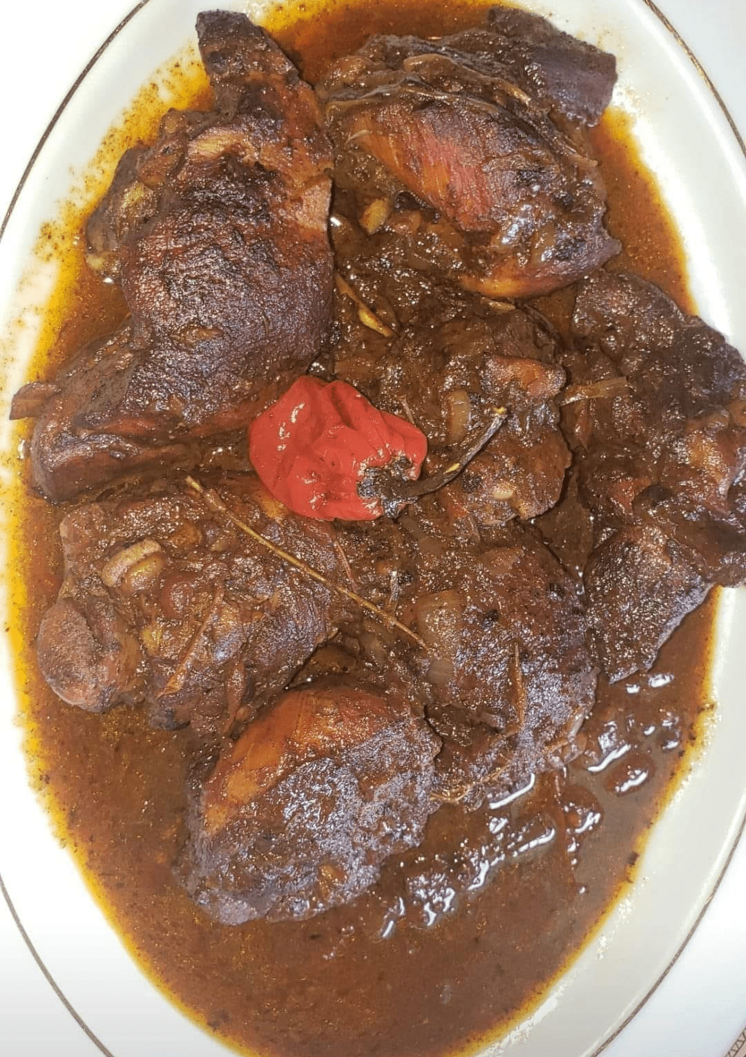 brown stew chicken