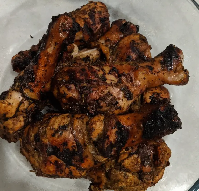 jerk chicken in air