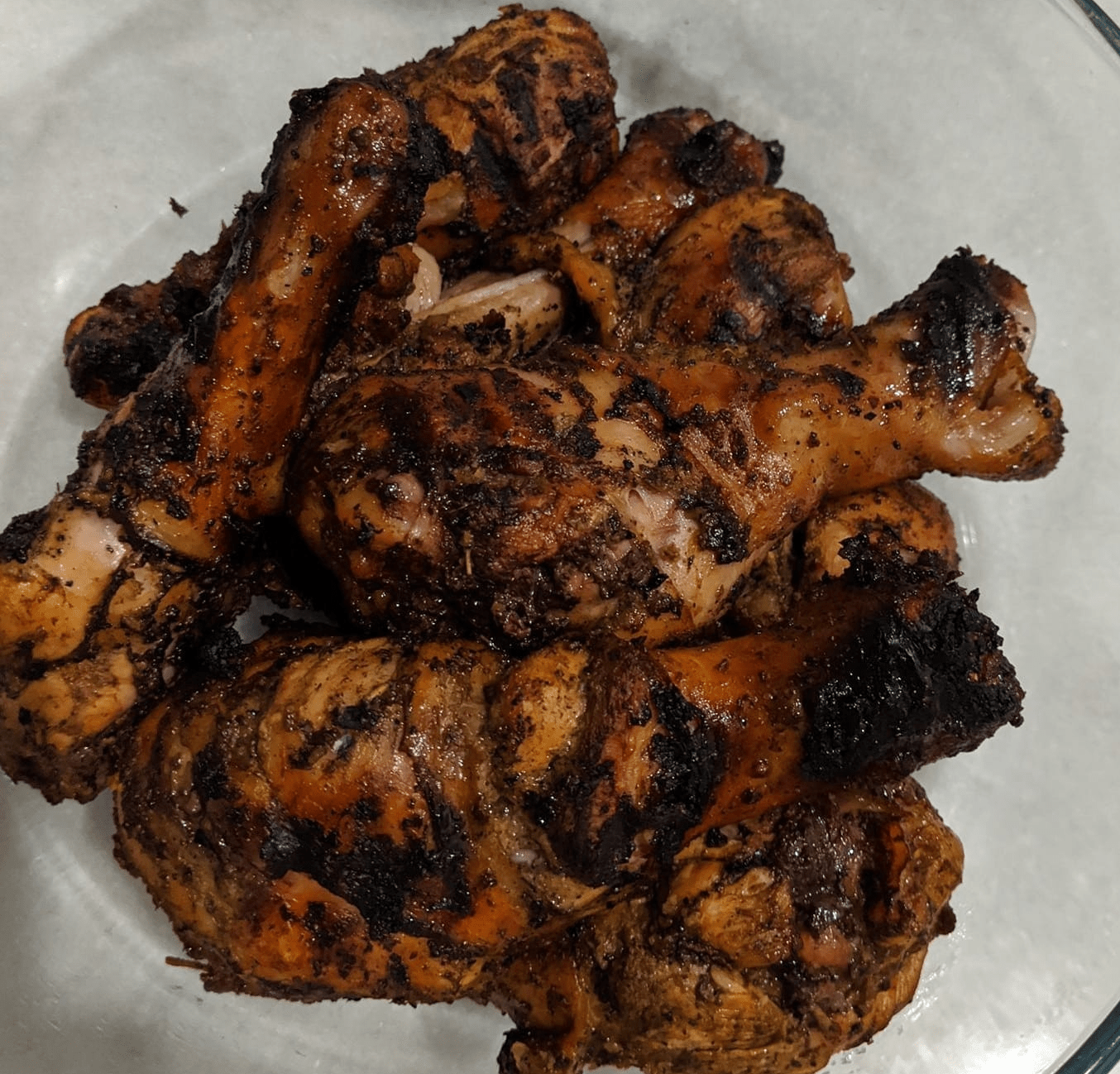 jerk chicken in air