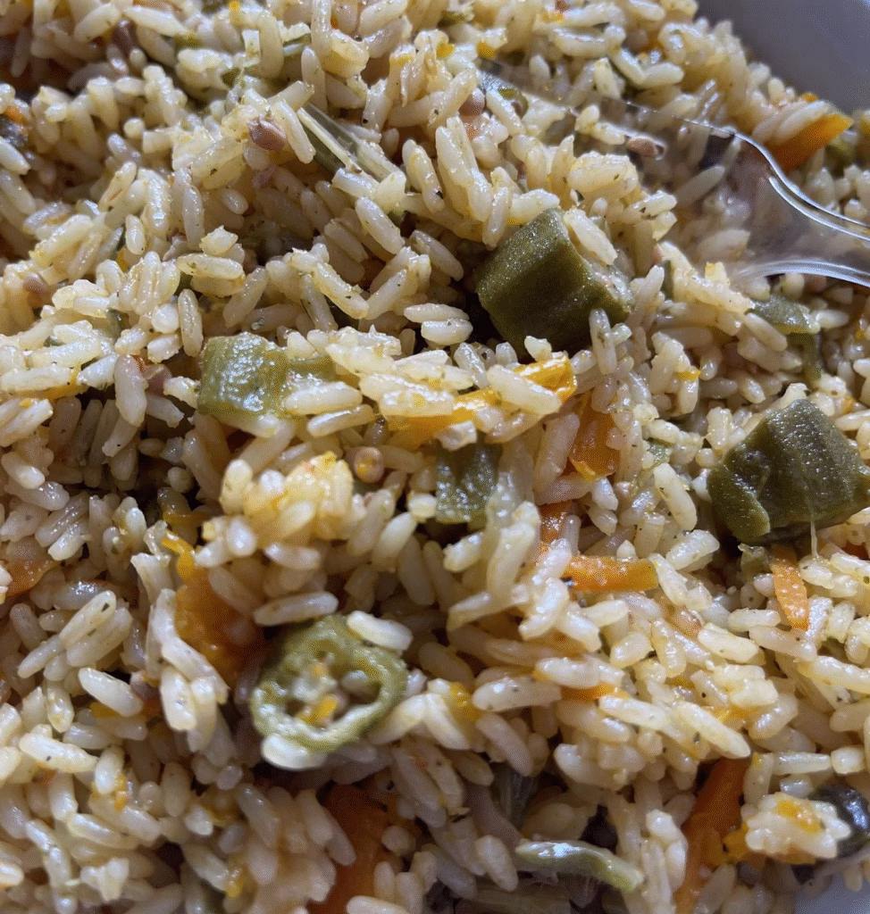 okra rice